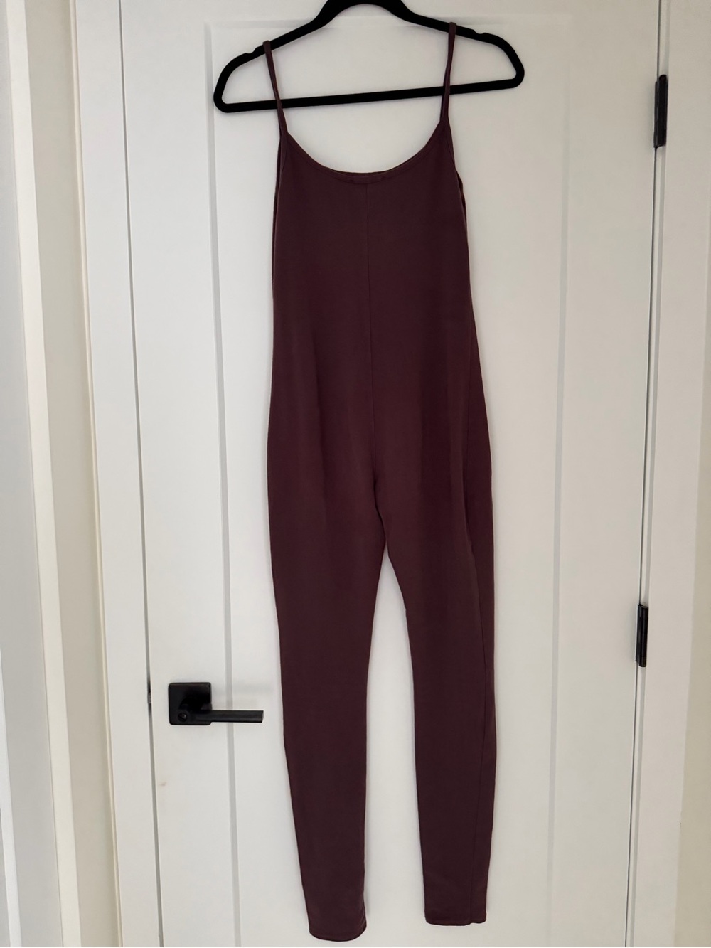 Forever 21 Mauve Scoop-Neck Jumpsuit with Thin Straps